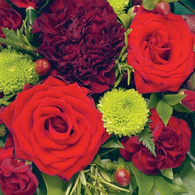 Posy  Red and Green